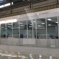 工业铝型材大型玻璃房定制厂房案例图片分享